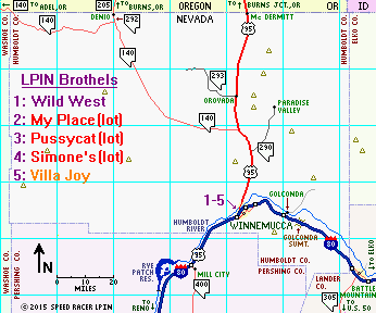 Map of Humboldt County, Nevada